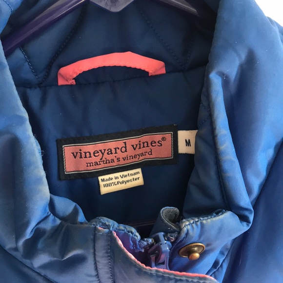 Blue Vineyard Vines Puffer Vest - Picture 3 of 5